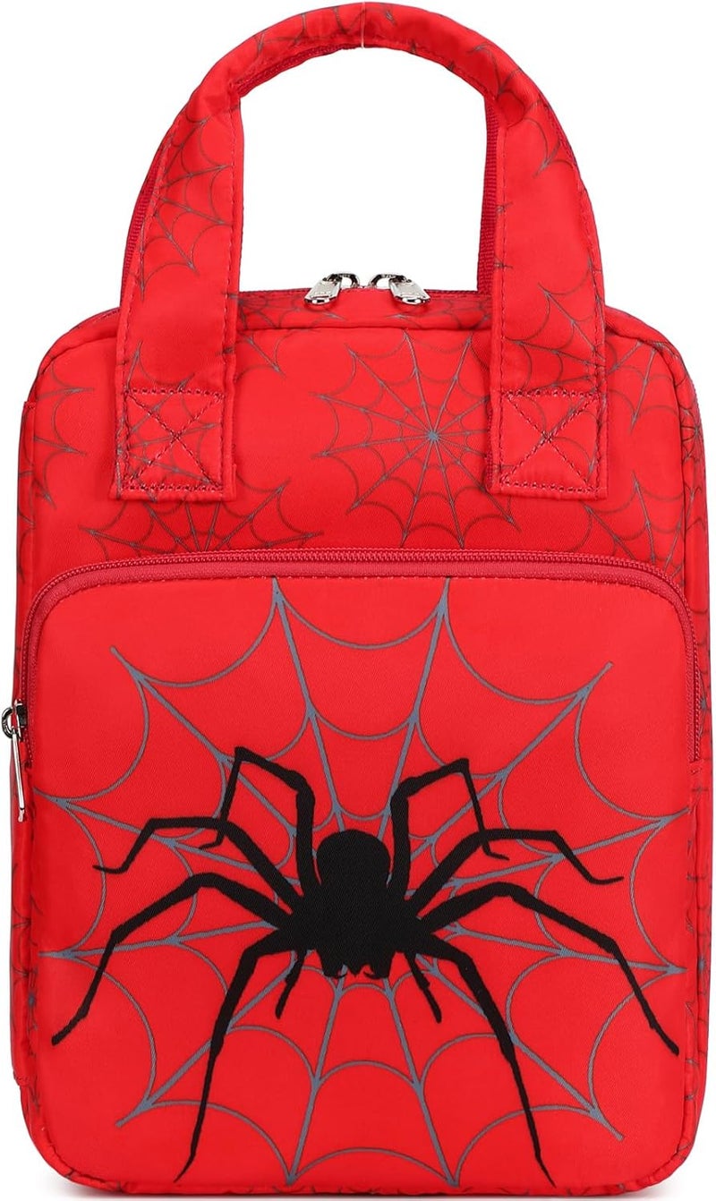 DSIUE Bible Cover for Boys, Kids Bible Case Carrying Book Case Church Bag Bible Protective with Zippered Pocket, Spider Red - Image 2
